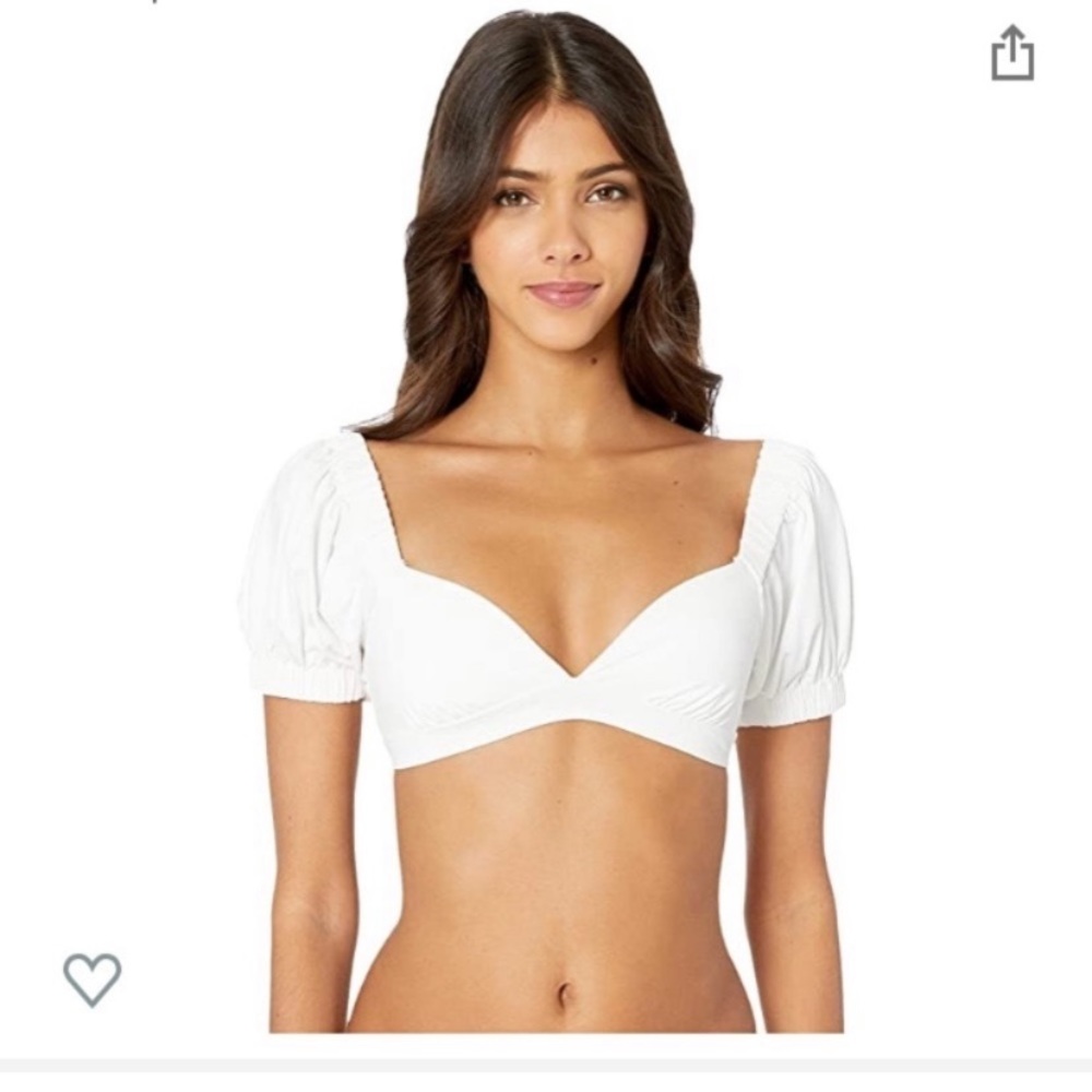 We wore what bikini top ONLY in white